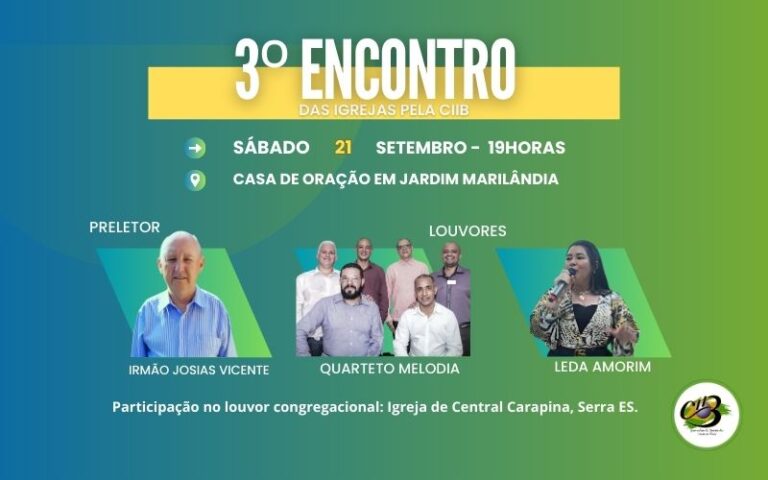 3º Encontro das Igrejas pela CIIB